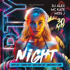 Free Nightclub Party Instagram Template