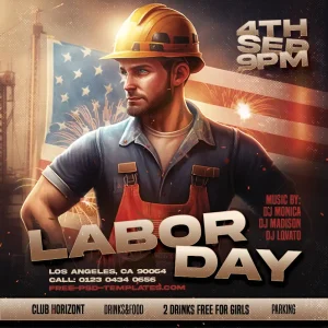 Free Labor Day Instagram Template