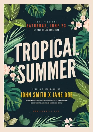 Tropical Summer Party Template