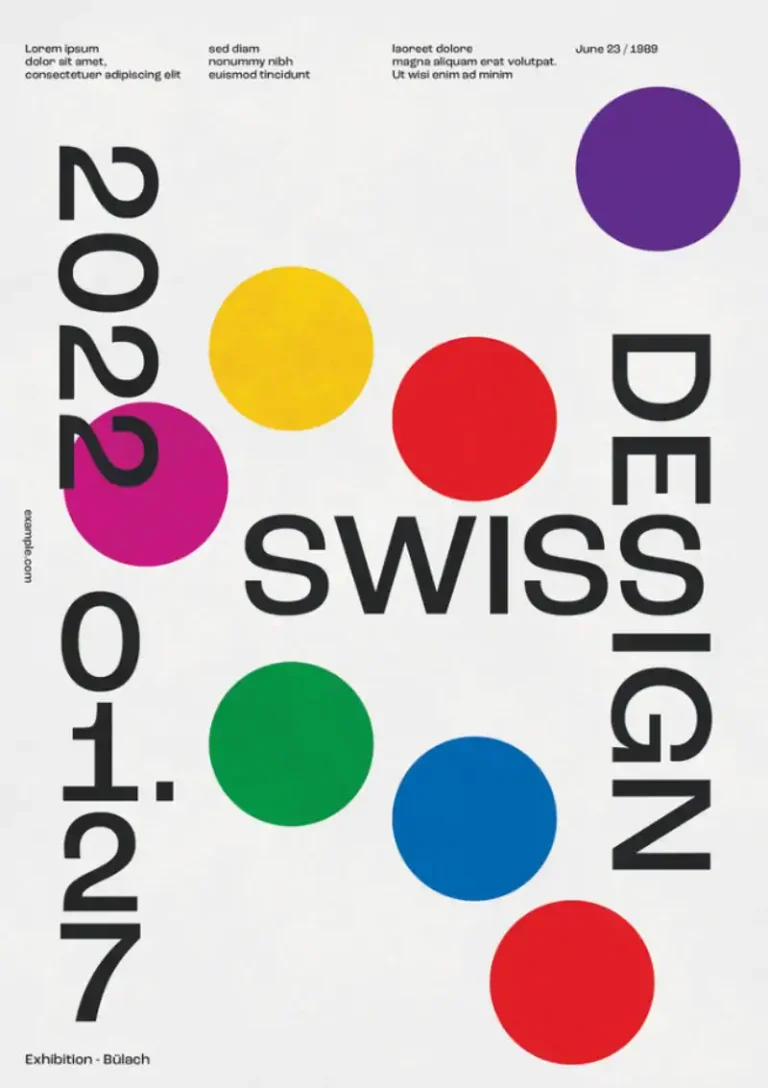 Creative Party Event Poster in Polkadot Style