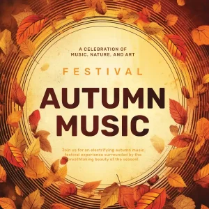Free Autumn Music Festival Instagram Template