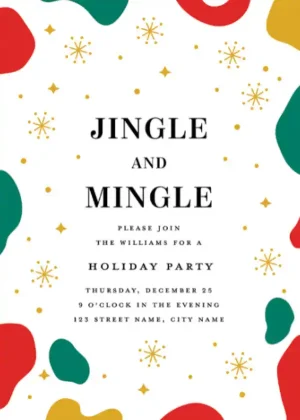 Jingle Holiday Party Invitation Template