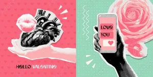 Contemporary Valentine's Day Instagram Templates