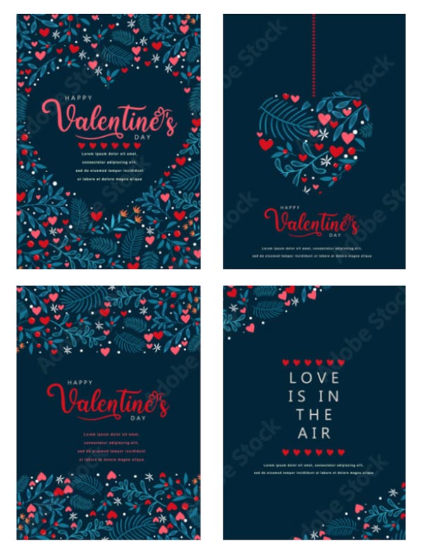 Elegant Valentine's Day Card Collection