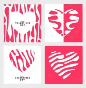 Illustrated Valentine's Day Template Set