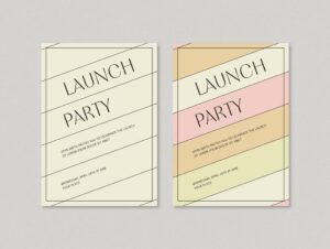 Simple Business Launch Party Event Invitation