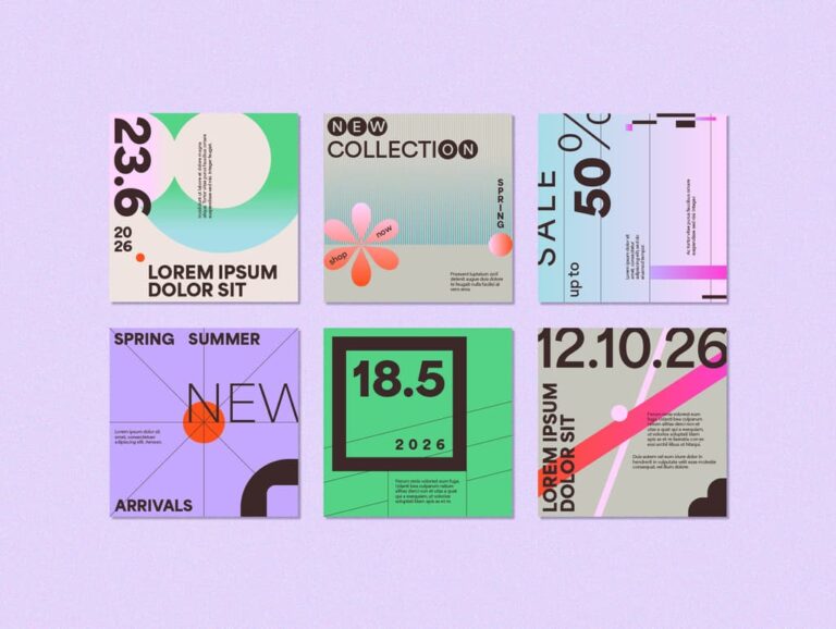 Stylish Abstract Social Media Templates