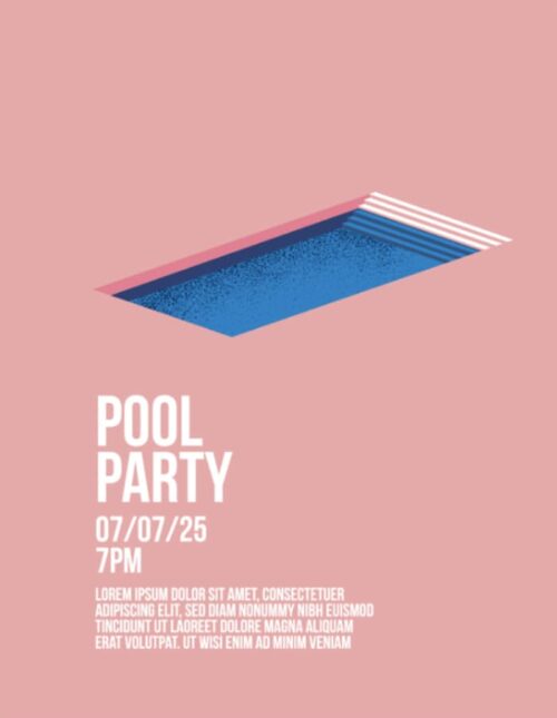 Get the amazing Summer Pool Party Poster Template - FFFLYER
