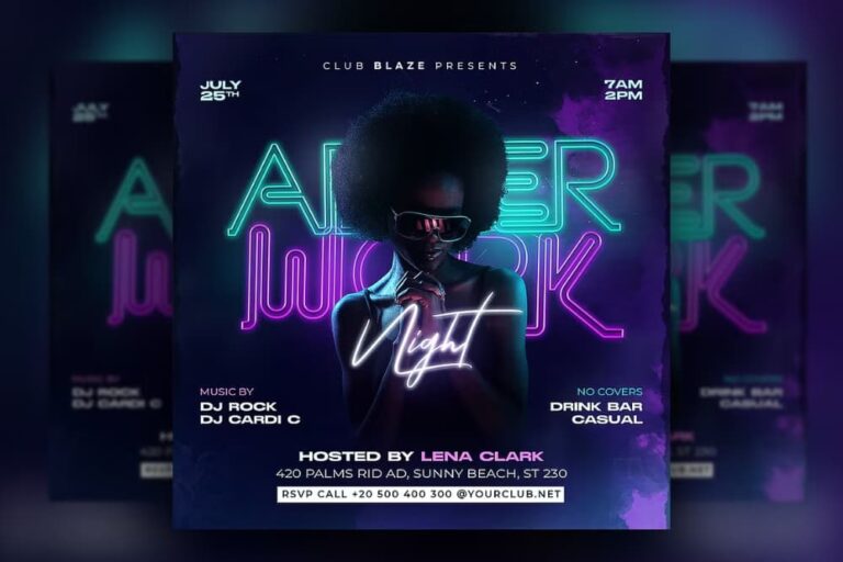 After Work Club Party Template