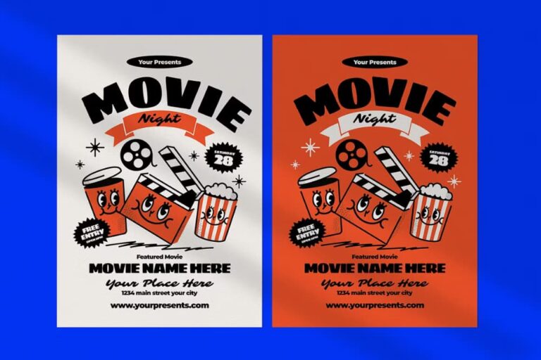 Movie Night Flyer Template