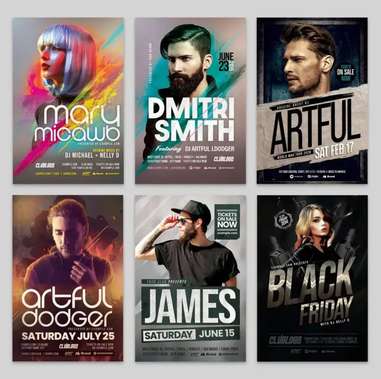 Nightclub Event DJ Party Flyer Template