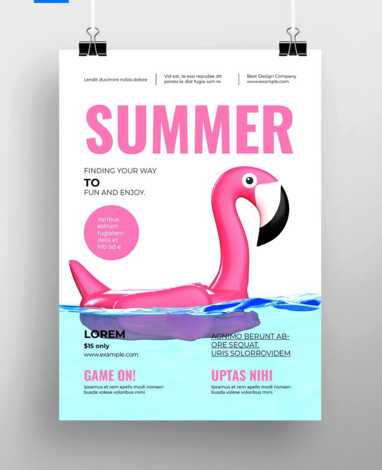 Modern Summer Event Poster Template