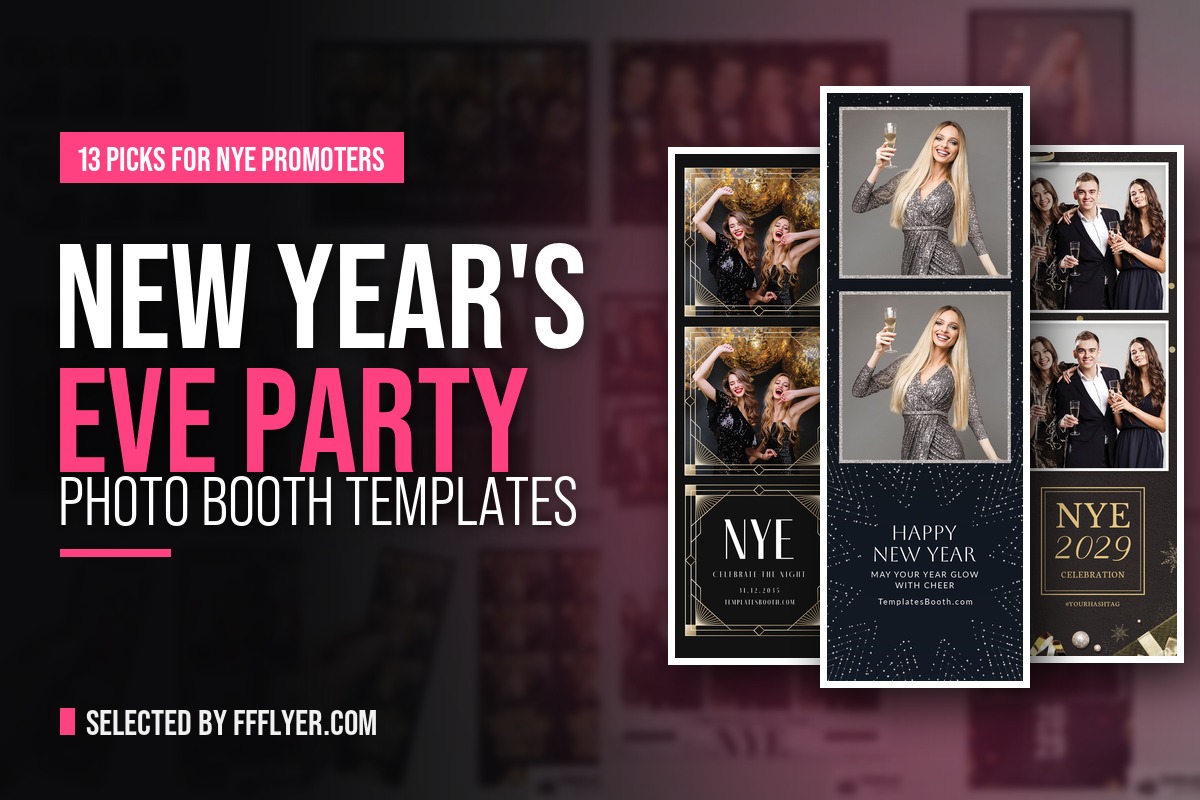 13 New Year's Eve Party Photo Booth Templates